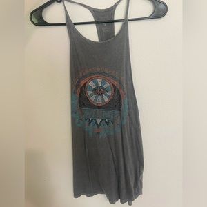 Billabong Grey Graphic Tank Top